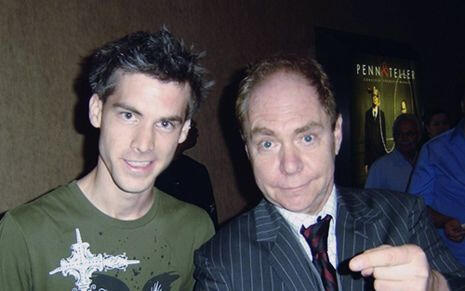 Durham Region Magician Shawn Glover with Teller from Penn and Teller